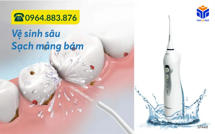 Máy tăm nước Aquapick AQ-210 bảo vệ răng miệng hiệu quả